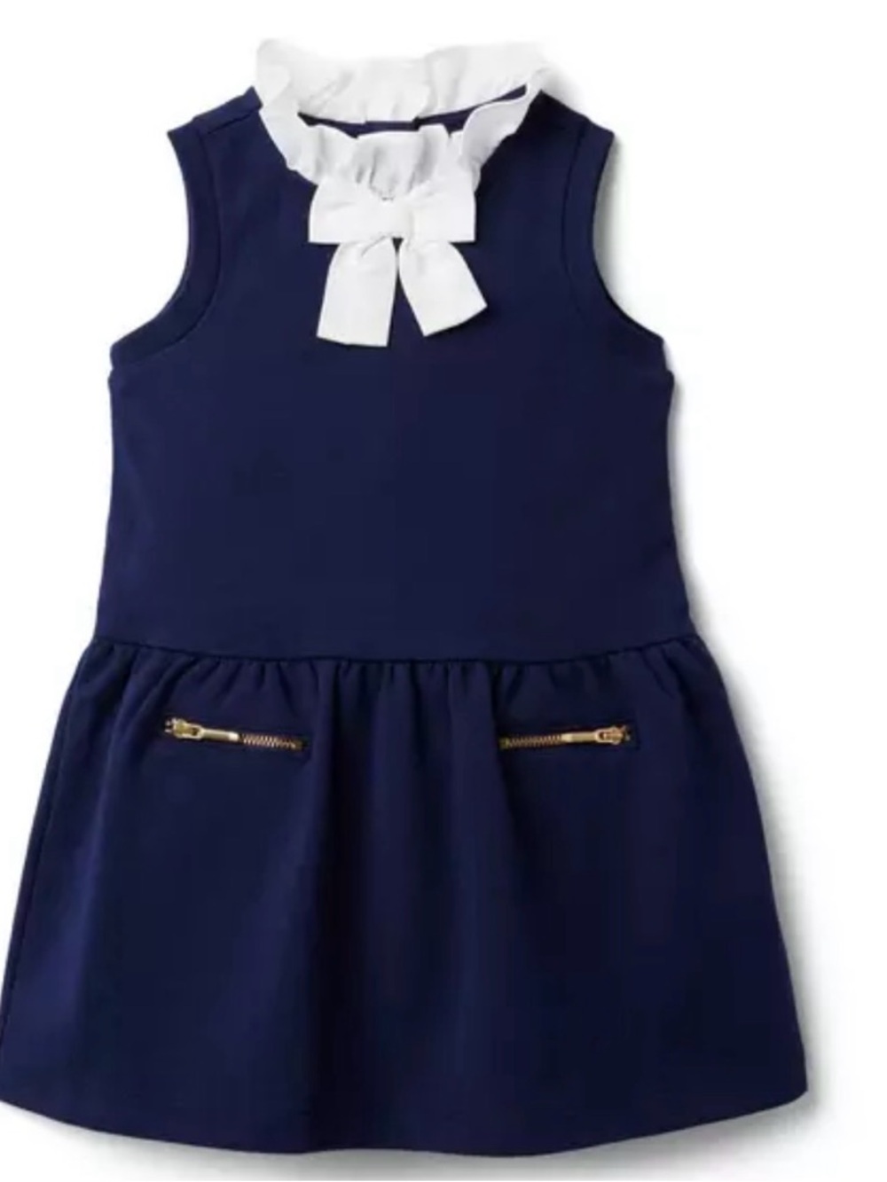 Janie and Jack Bow Collar Ponte Dress